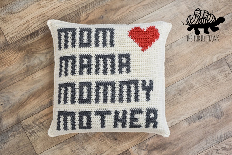 Mother's Day Pillow Crochet Pattern PDF Digital Download image 3