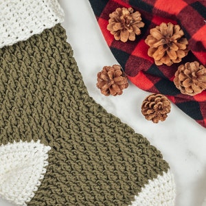 Country Cottage Stocking Crochet Pattern PDF Digital Download Crochet ...