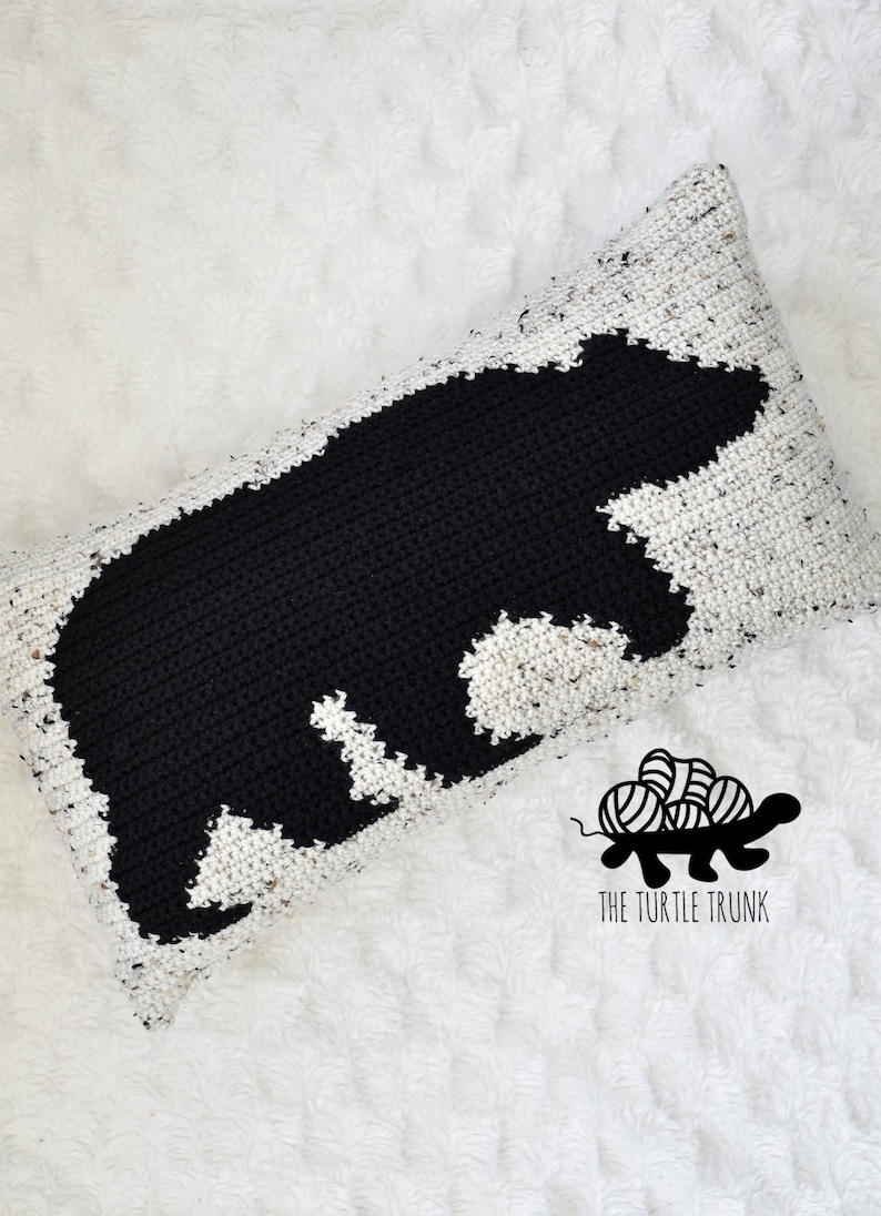 A Beary Comfy Pillow Crochet Pattern Crochet Bear Pillow Pattern PDF Digital Download image 5