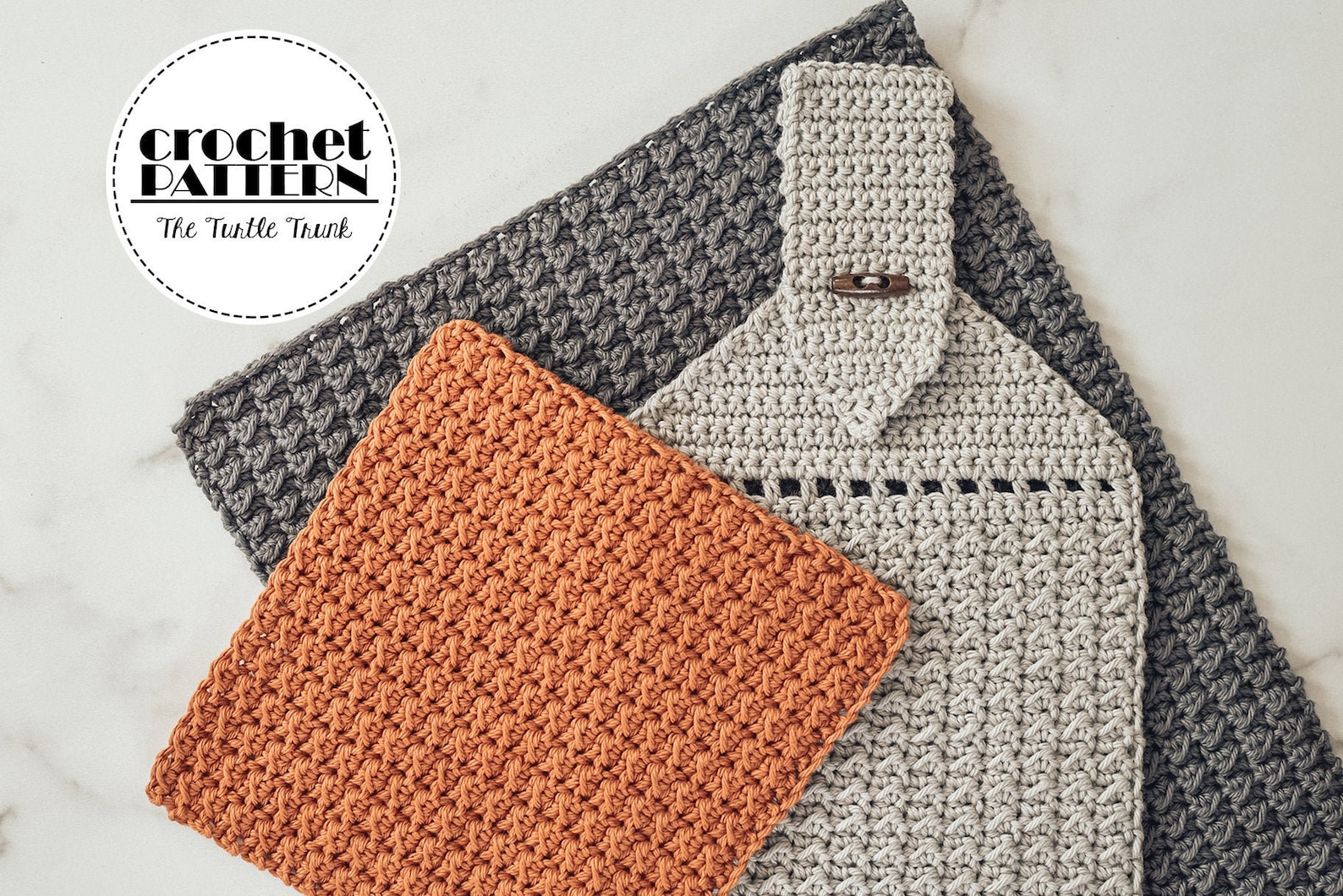 Farmhouse Dish Set Crochet Pattern Crochet Dish / Wash - Etsy