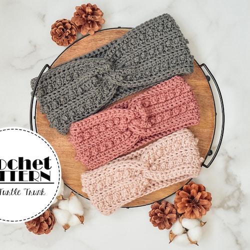 Picot Headband Crochet Pattern - Easy Crochet Headband Pattern - PDF Digital Download