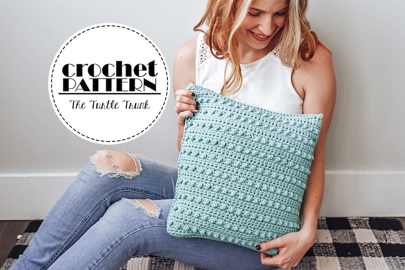 Picot Pillow Crochet Pattern - Crochet Pillow Pattern - Crochet Home Decor - Mother's Day Crochet Pattern image 1