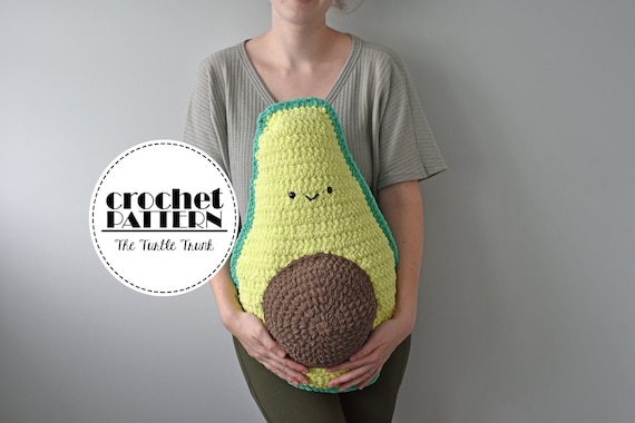 Avocuddler Crochet Pattern Avocado Avocado pillow | Etsy
