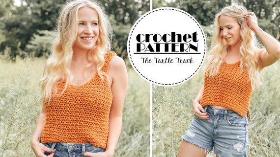 Sweet Tea Tank Crochet Pattern - Easy Crochet Tank Top/ Crop Top Pattern - PDF Digital Download