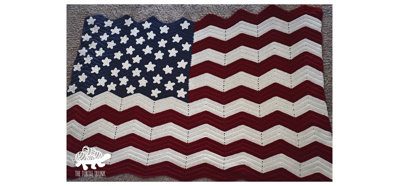 American Flag Blanket Crochet Pattern USA Flag Blanket Crochet Pattern