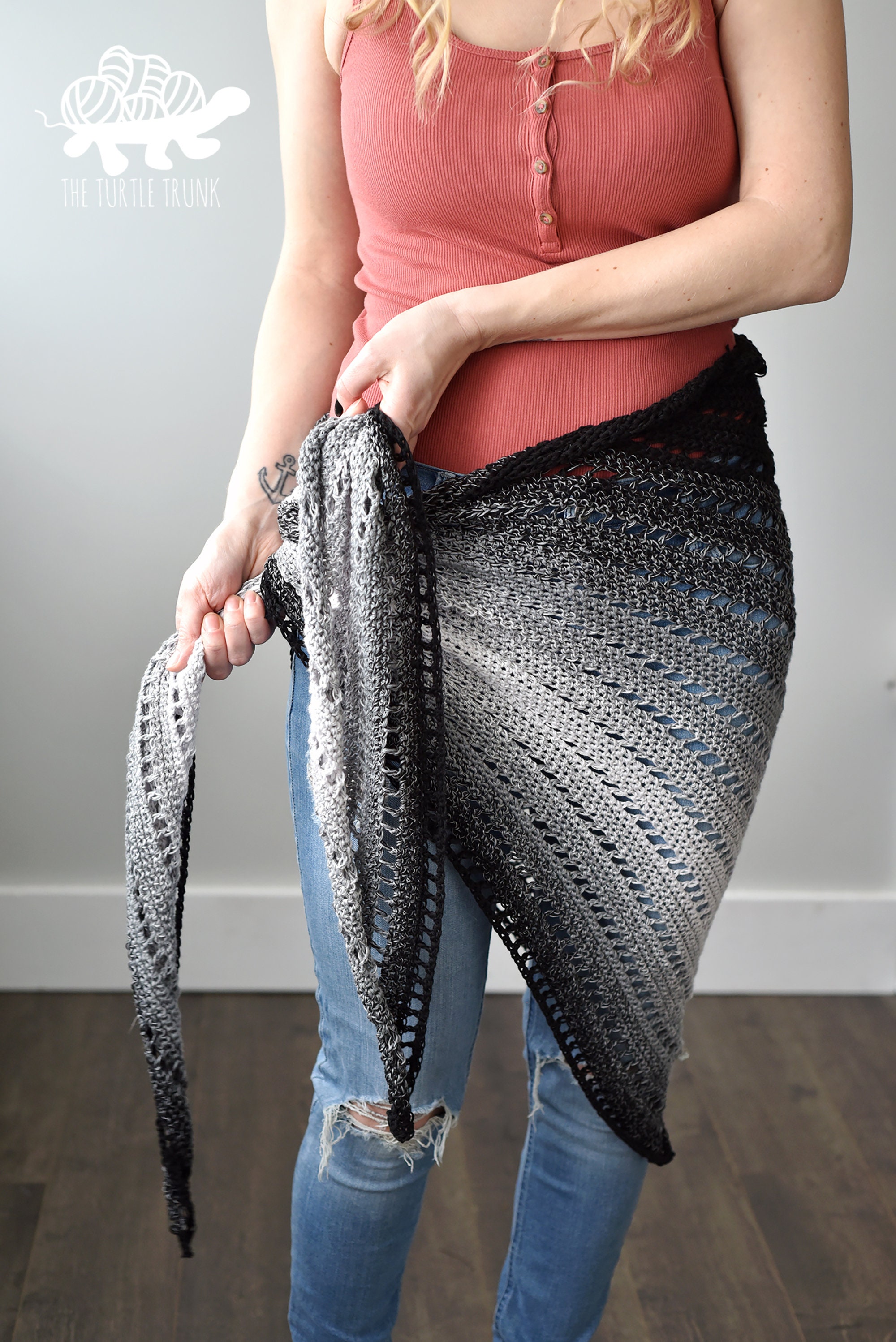 Fade Away Shawl Crochet Pattern - Crochet Tringle Scarf Pattern ...