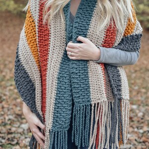 Bonfire Scarf Crochet Pattern Easy Crochet Scarf Pattern PDF Digital Download image 3