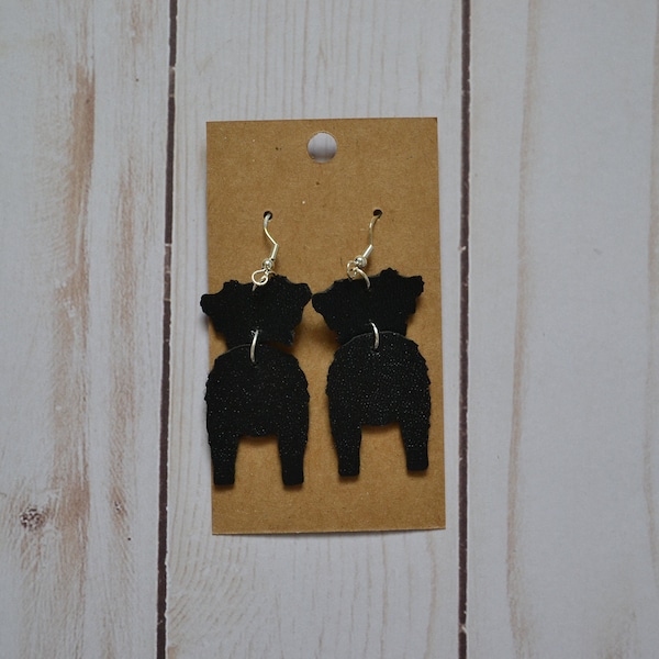 Dog Breed Faux Leather Dangle Earrings, Boxer Earrings, Beagle Earrings, Pitbull Earrings, Basset Hound Earrings, Dog Lover Gift, Dog Breeds