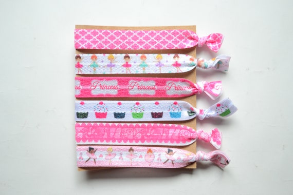 Princess Hair Ties No Snag Hair Ties Elastic Ponytail Etsy