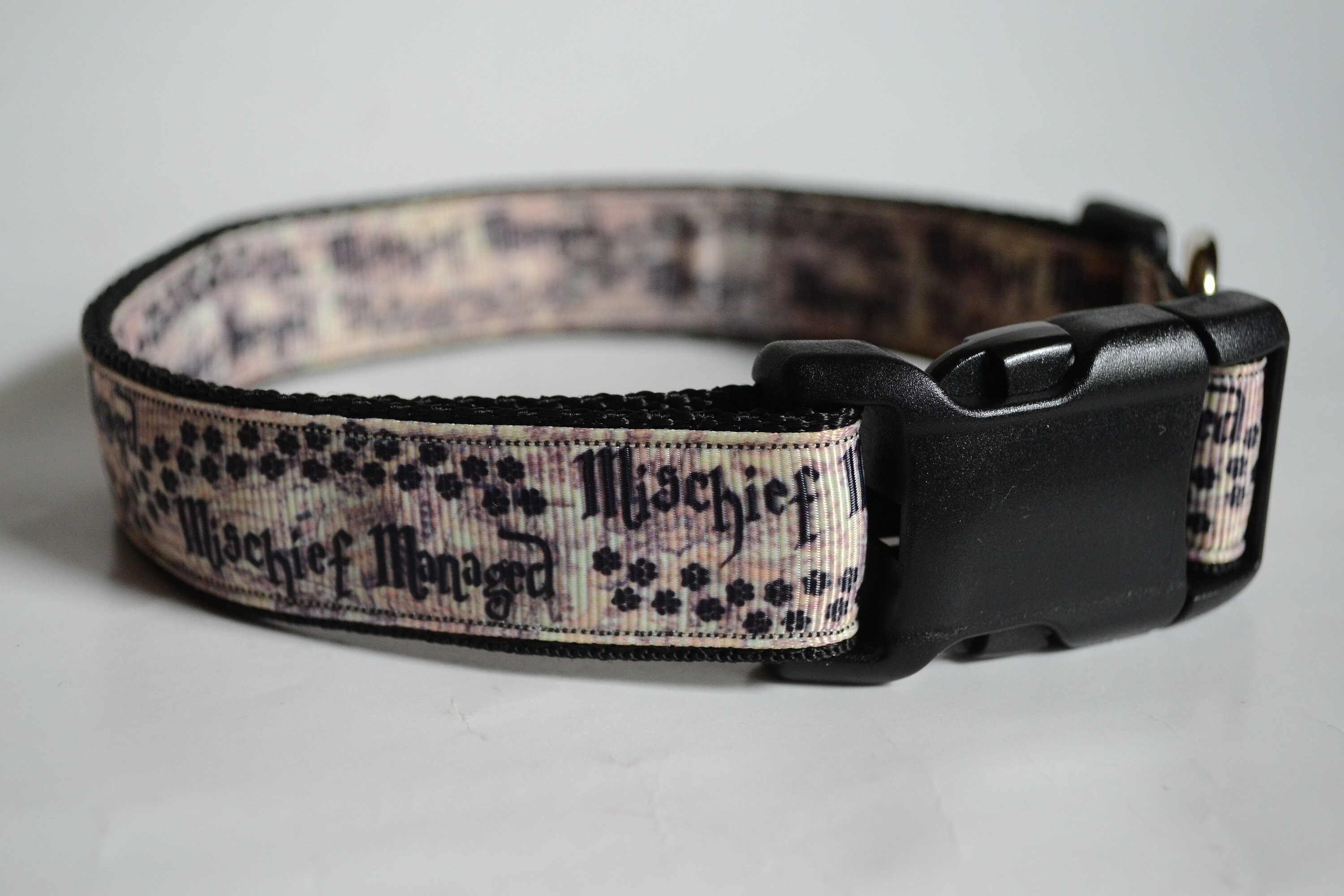 mischief managed dog collar