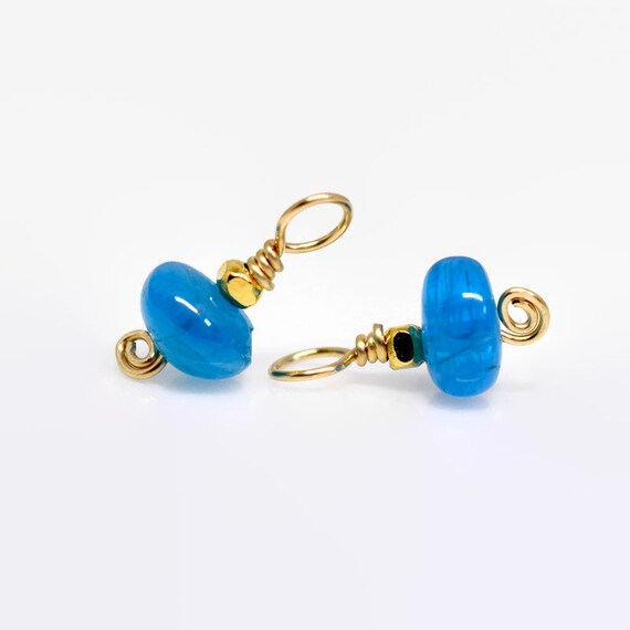 Lapis Lazuli Stacked Charm Interchangeable Charm Necklace Cluster Charm Drop Charm