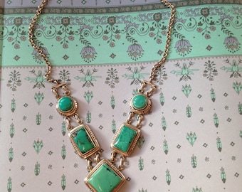 Turquoise and 925 silver necklace