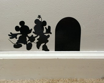 Mickey and Minnie vinyl wall decal Disney wall art vinyl decal Disney decal Mickey and Minnie decal vinyl decal sticker