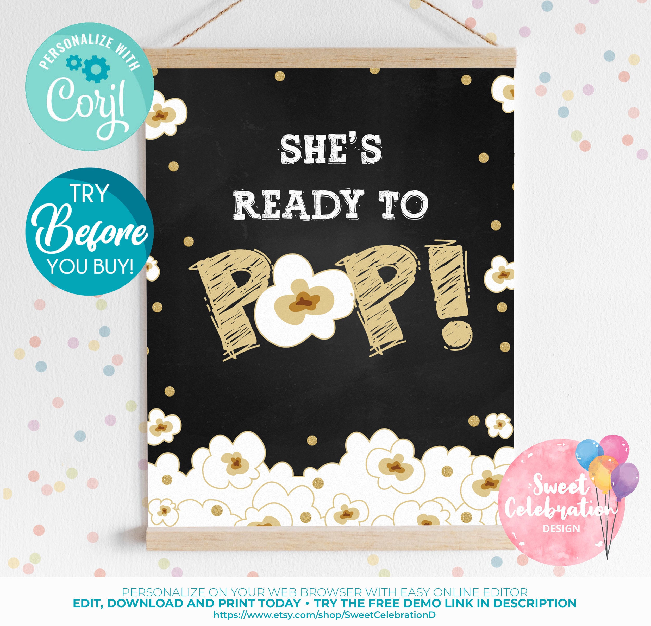 Ready To Pop Popcorn Template