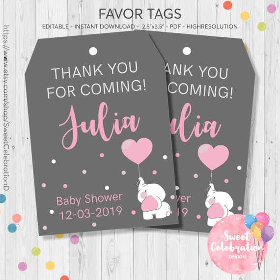 Baby Elephant Thank You Tags Baby Shower Thank You Tags Etsy Baby Elephant Thank You Tags Baby Shower Thank You Tags Etsy