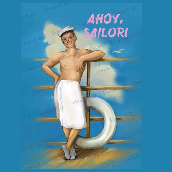 Ahoy, Sailor! Trans pride FTM pinup boy