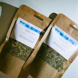Natural Herbal Blend, Herbal Tea, Atmospheric Cool Off, Herbal Mix, Shibui Blue Herbal Blend