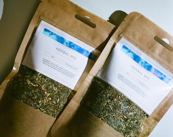 Natürliche Kräutermischung, Kräutertee, Atmosphärische Abkühlung, Kräutermischung, Shibui Blaue Kräutermischung