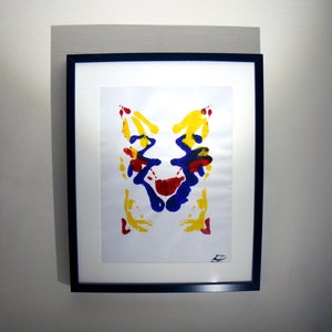Lemur - Perceptivity, Rorschach Inkblots Spirit Animal Acrylic Painting