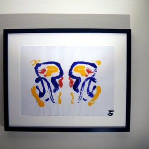 Meerkat - The meaning in life, Rorschach Inkblots Spirit Animal Acrylic Painting