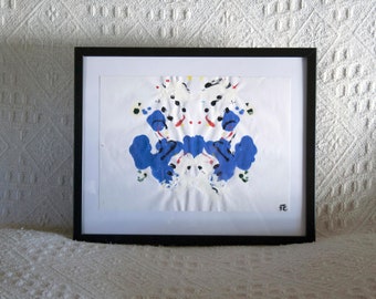 Turtle - Patience,  Rorschach Inkblots Spirit Animal Acrylic Painting