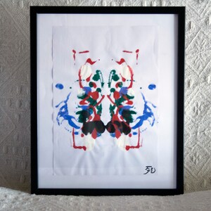 Wolf - Resilience, Rorschach Inkblots Spirit Animal Acrylic Painting
