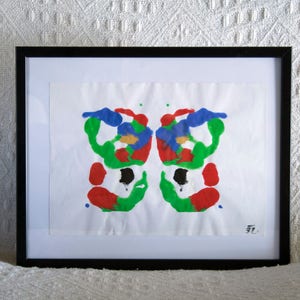 Farfalla - The Purge, Rorschach Inkblots Spirit Animal Pittura acrilica