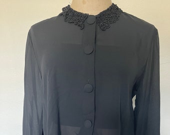 Vintage Black Crop Top
