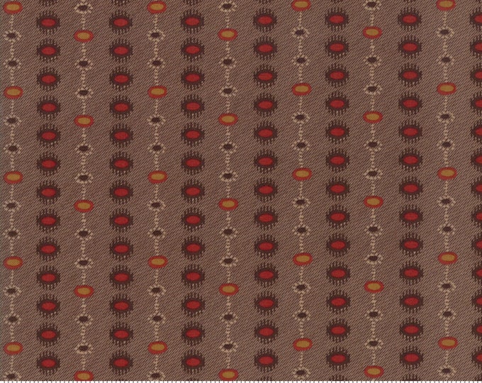 38064 15  / Moda / Hickory Road / Jo Morton / Fabric / Quilting Fabric / Dark Brown