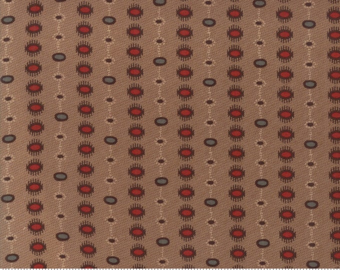 38064 14  / Moda / Hickory Road / Jo Morton / Fabric / Quilting Fabric / Medium Brown