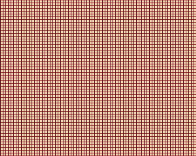 Repo Reds /  R3121  Cream  / Sheryl Johnson / Marcus / Marcus Fabric / Quilting Fabric / Fabric