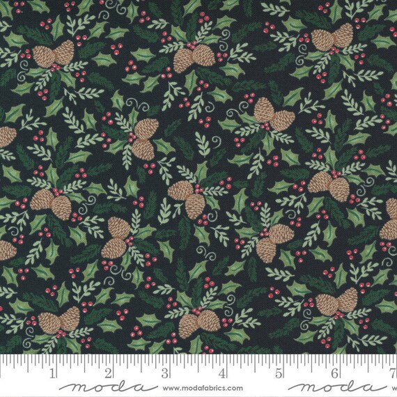 Holiday Christmas Moda deb Strain 56004 14 Christmas Fabric Fabric Quilting Fabric Home Sweet Holiday