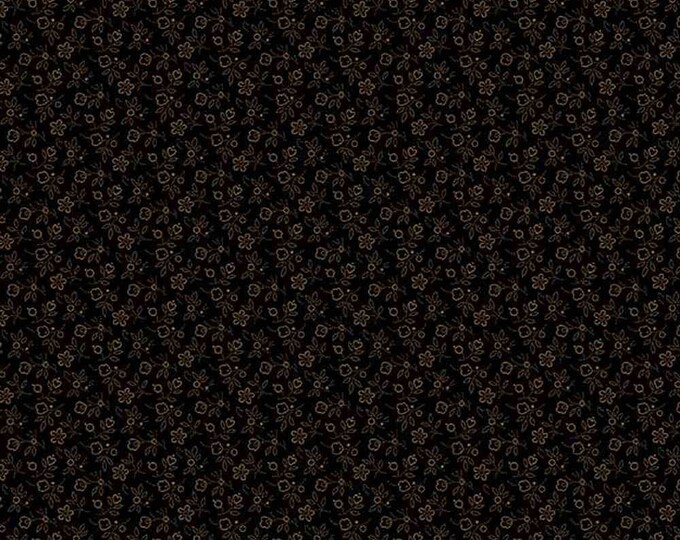 R170390 Black / Prairie Backgrounds/ Marcus Fabrics / Pam Buda / Fabric / Quilting Fabric /