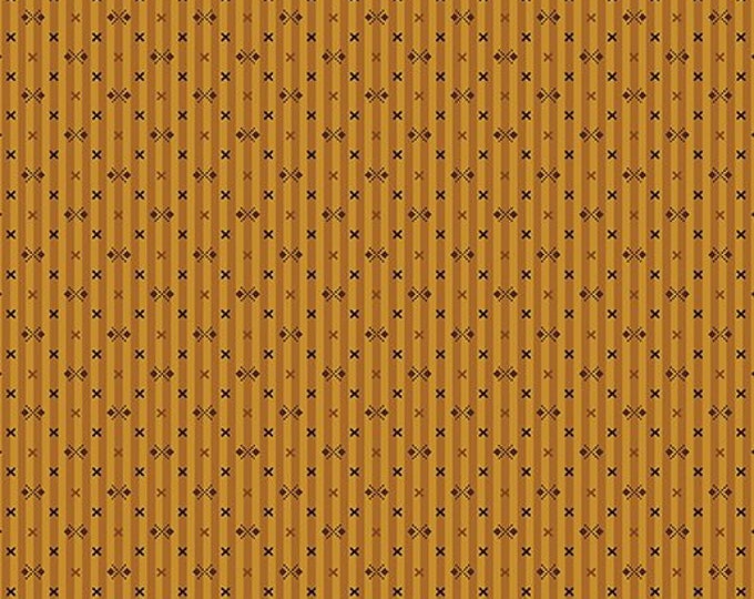 2147 33 / Benartex / Stripes / Modern Antiques / Fabric / Quilting / Gold