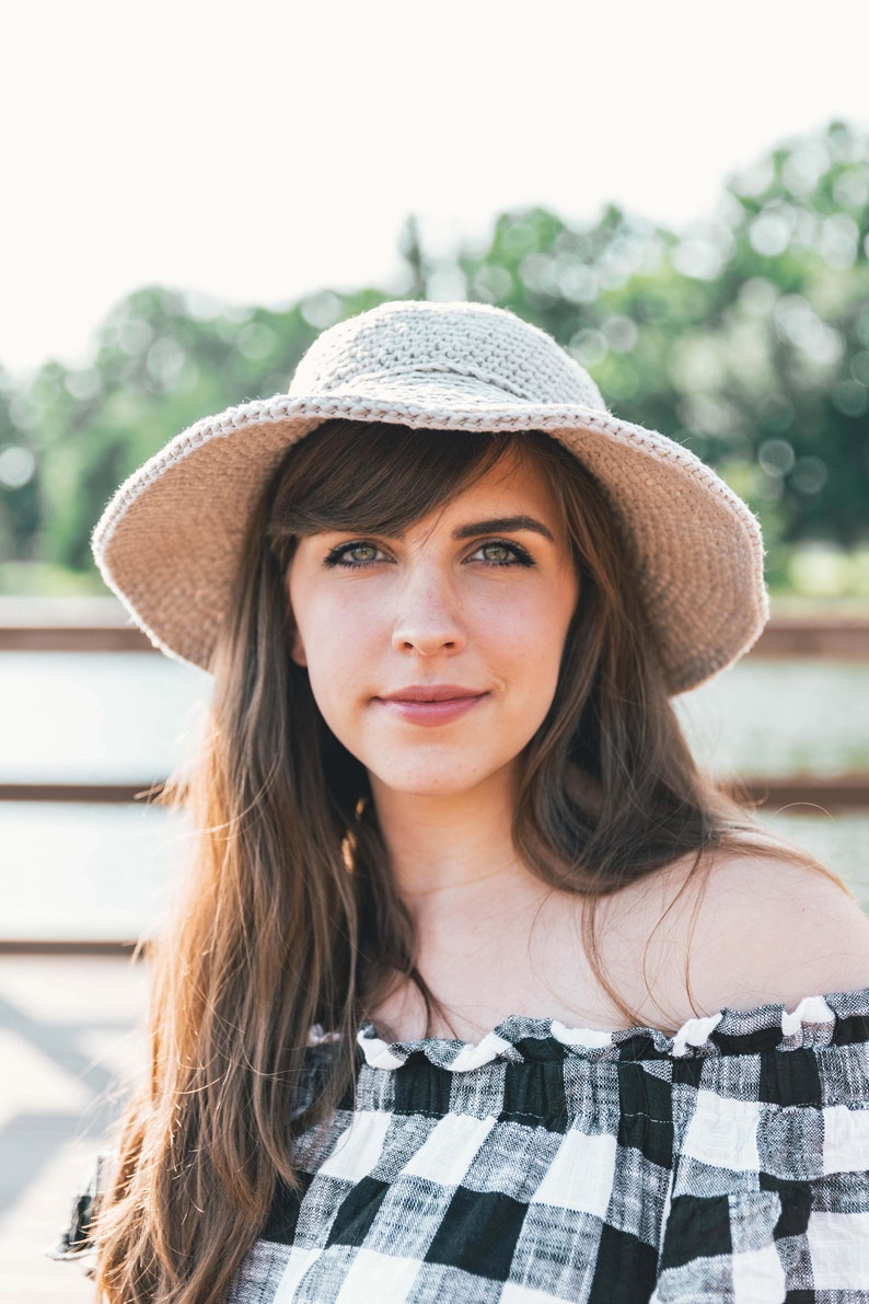 Crochet June Sun Hat PATTERN pdf instant digital download | Etsy