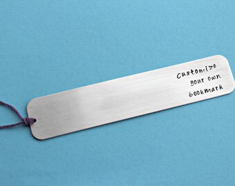 Personalized Bookmark Custom Bookmark Teacher Gift Metal Bookmark Godmother Grandmother Graduation Gift