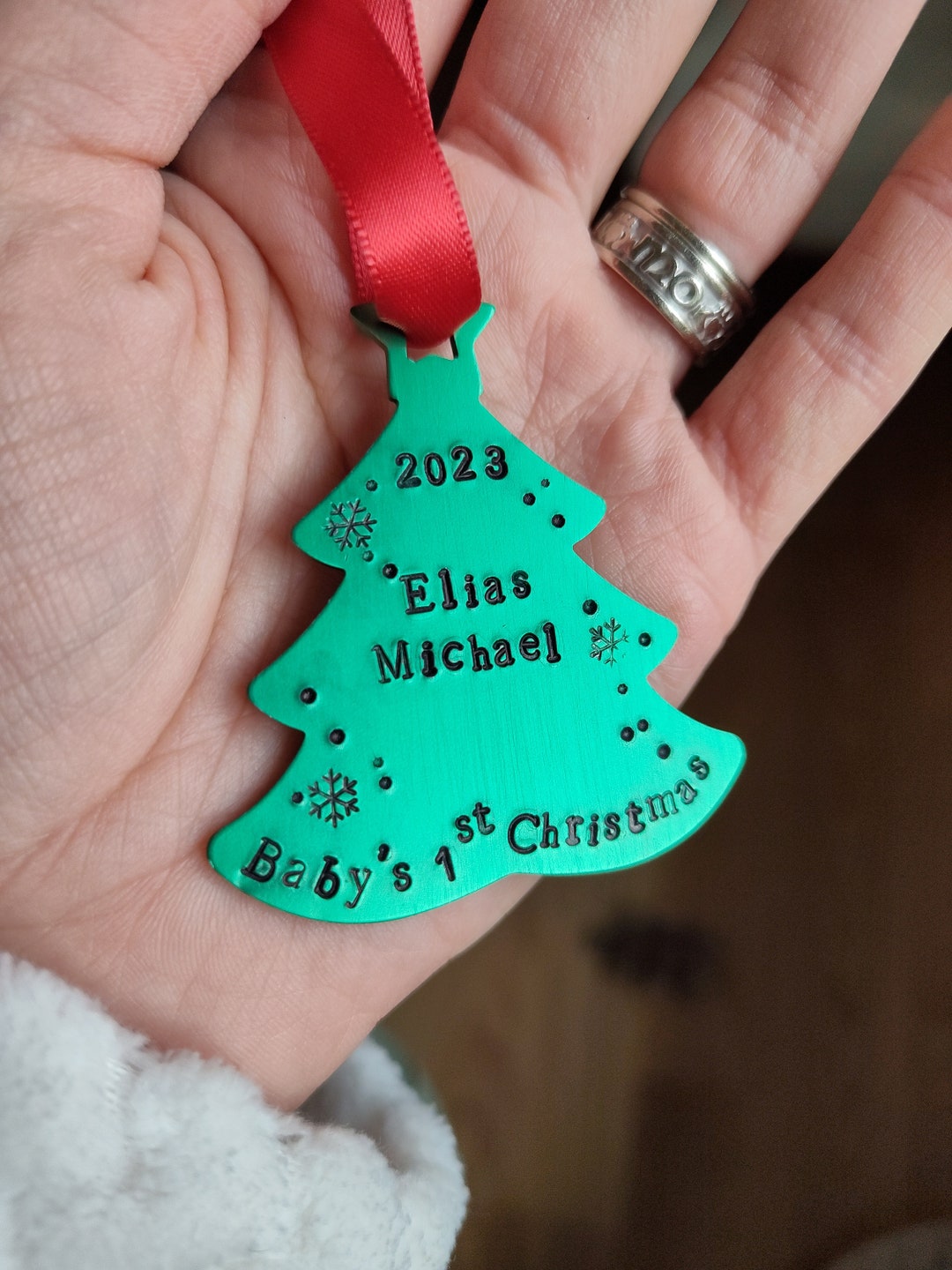 Baby's First Christmas Ornament Gift for New Baby 1st Christmas