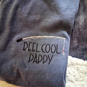 Custom Embroidered Grandpa Fishing Shirt , Personalized Shirt for Grandpa, Papa Fishing Gift, Fishing Father's Day Shirt