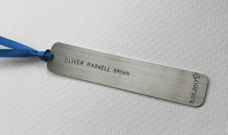 Personalized First Communion Bookmark, Confirmation gift with Name gift for godson or goddaughter image 2