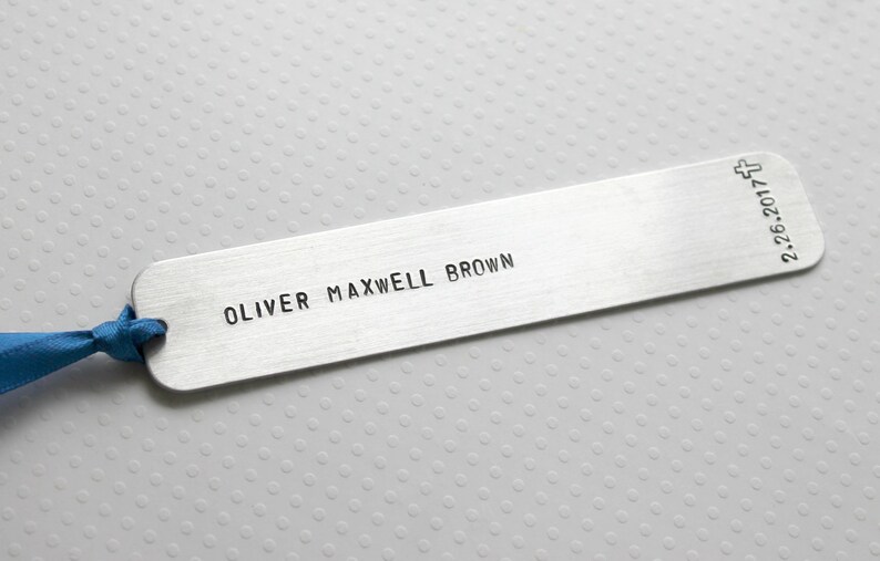 personalized bookmark with kids name and date of first communion