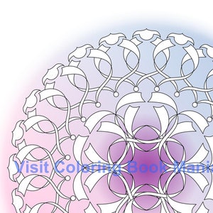 Cintas MANDALA / Página para colorear / Descarga digital / BACKGROUND DE COLOR /