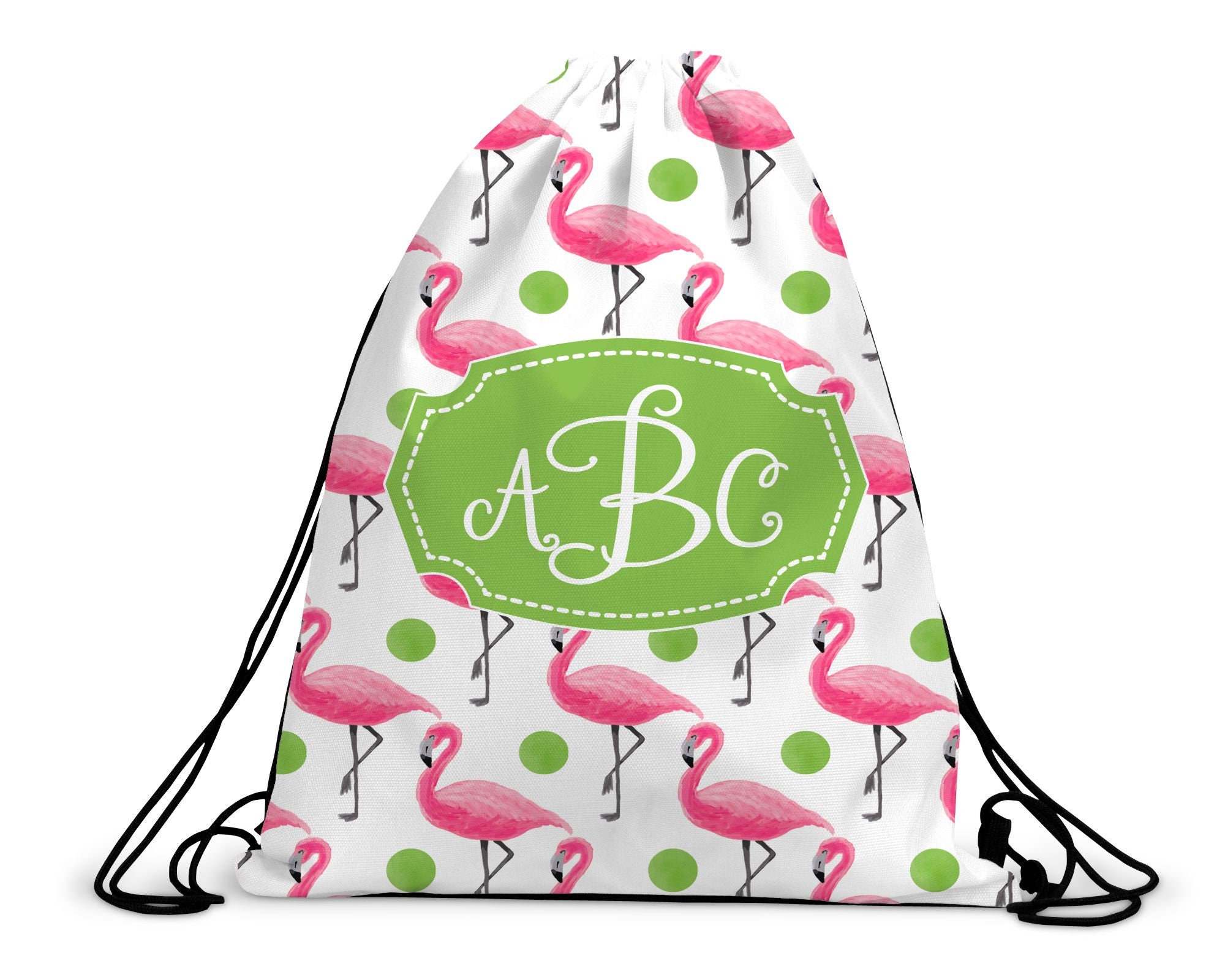 Monogrammed Drawstring Backpack 