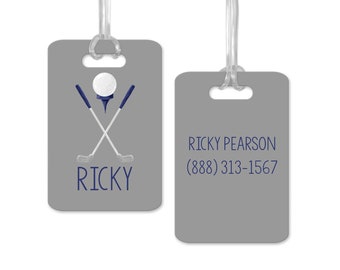 Golf Bag Tag Personalized, Golf Gifts for Men, Golf Bag ID