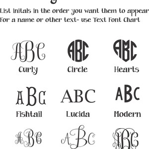 a set of monogram font and numbers