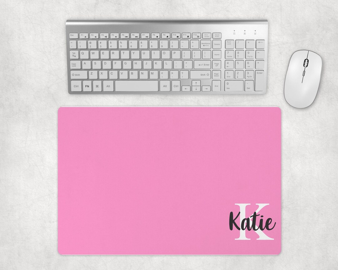 Custom Desk Pad Monogram Desk Mat Gaming Mat Monogrammed Etsy