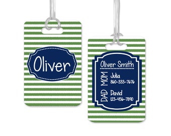 Diaper Bag Tag Personalized, Custom Baby ID Tag