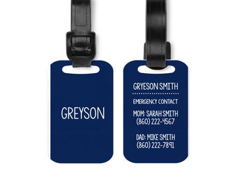 Personalized Kids Backpack Tag – Custom Bag ID Tag for School, Sports & Travel