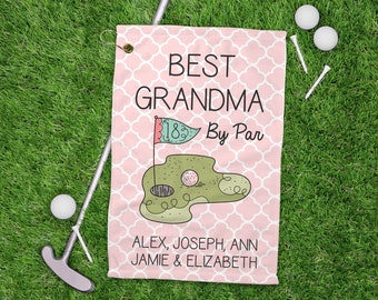 Personalized Golf Towel For Grandma , Personalized Golf Gift for Grandma