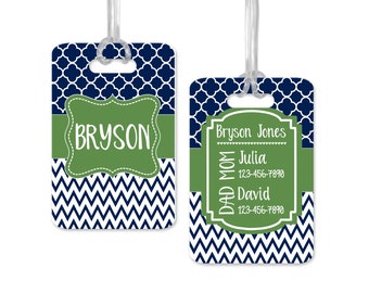 Personalized Kids ID Tag, Kids Backpack Tag Customized