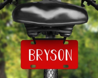 Personalized Mini Bike License Plate: Custom Kids Plate